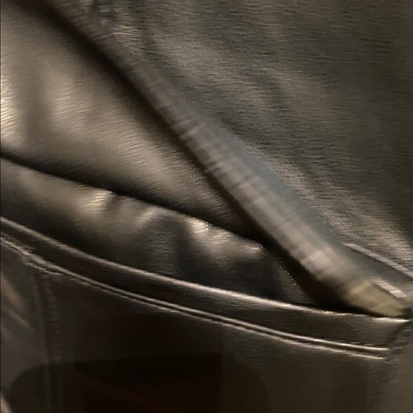 Rebecca Minkoff Black Vegan Leather Trench - L - Picture 10 of 11